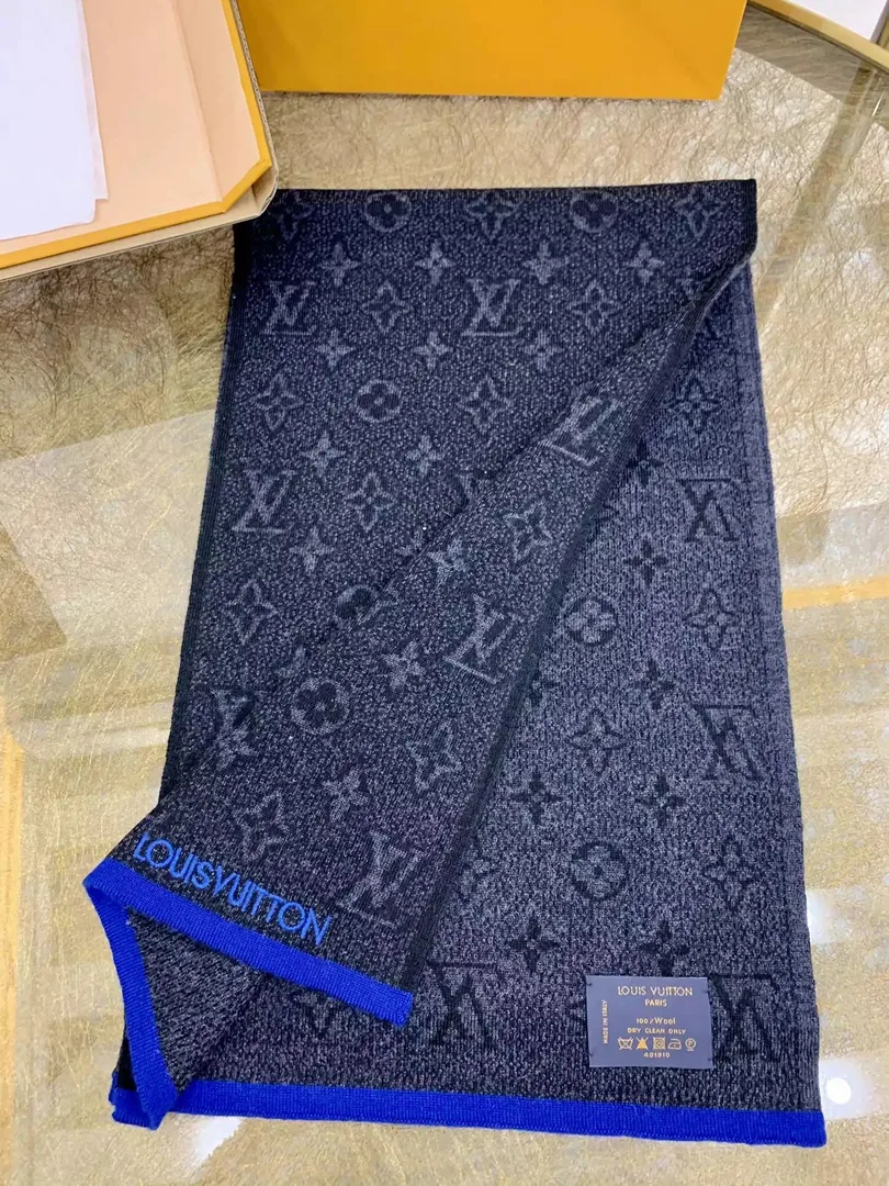 Wool Monogram Eclipse Scarf — QC