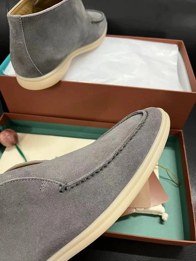Loro Piana Open Walk Leather Sneakers — QC