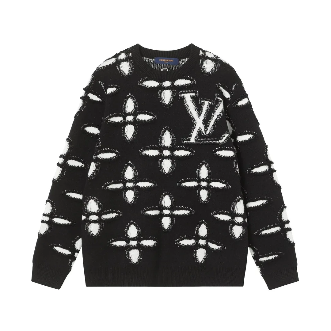 Patterned Knit Sweater — Photo 14