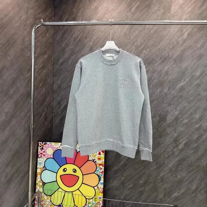 Miu Miu Letter Appliqué Crewneck Sweatshirt