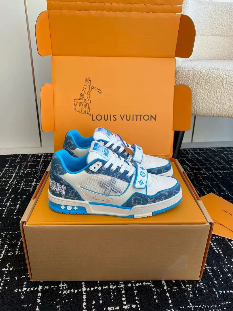 Louis Vuitton LV Trainer Black White Skate Shoes — photo 11