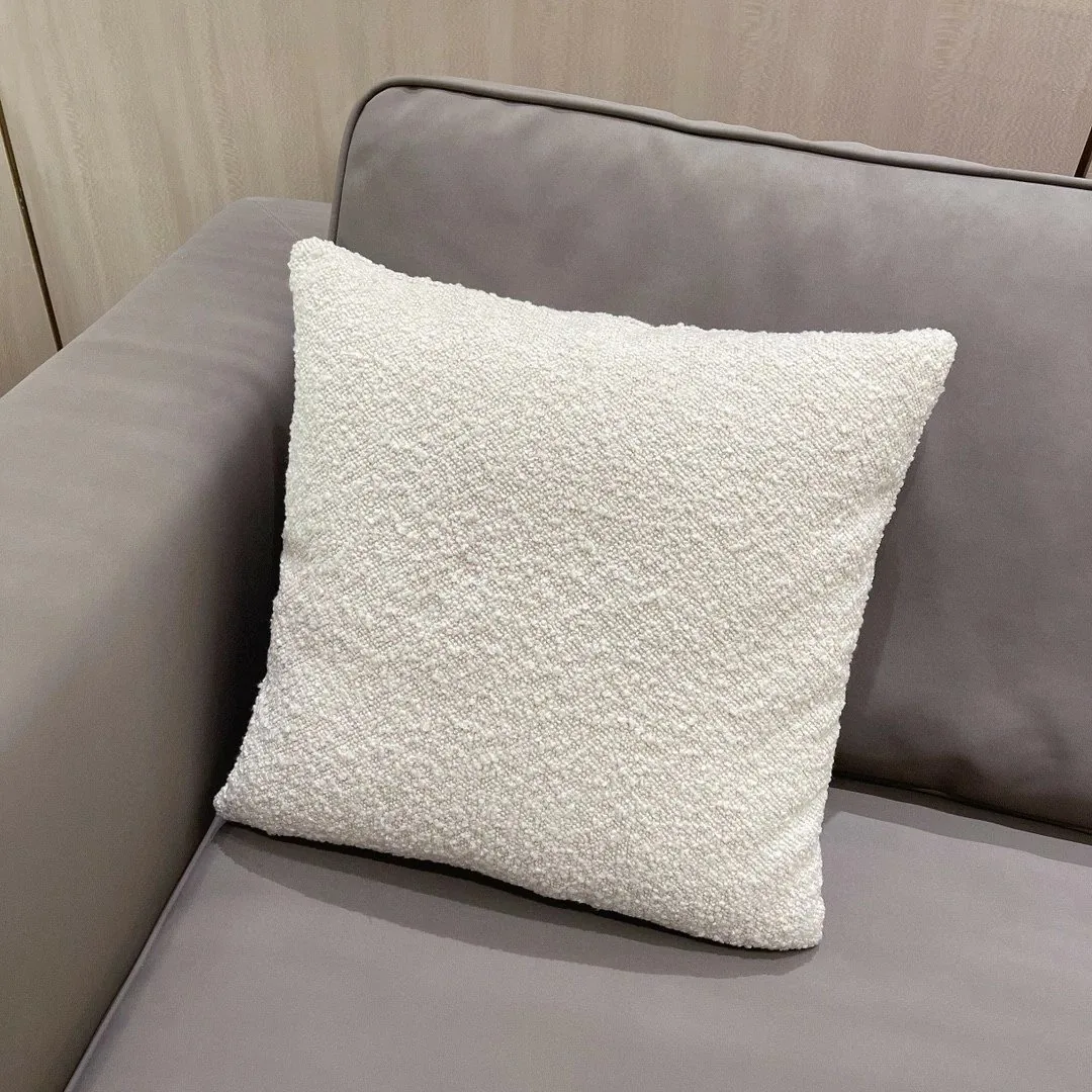 Shearling Cross Embroidered Cushion — QC