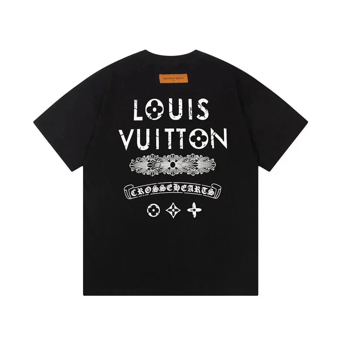 Louis Vuitton Small Logo Cream T-Shirt — Photo 4
