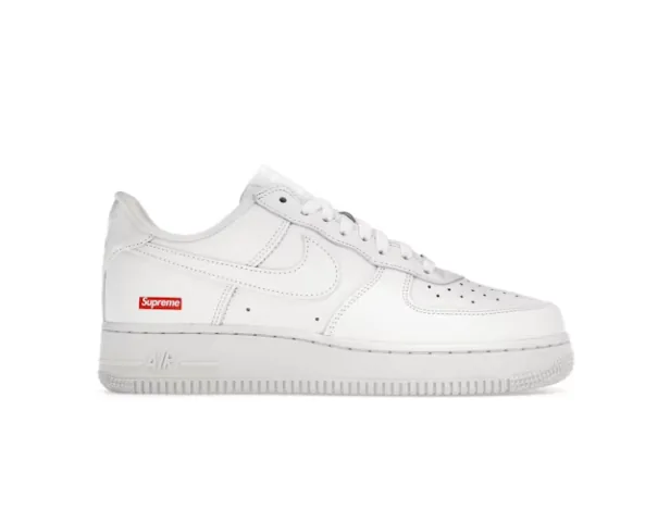 Nike Air Force 1 White Lace-Up Sneakers — Photo 8