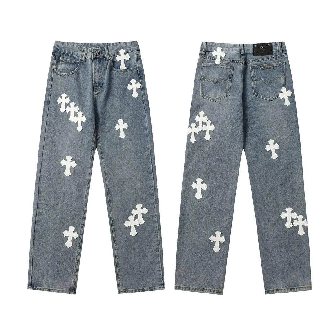 Embroidered Washed Jeans — photo 5