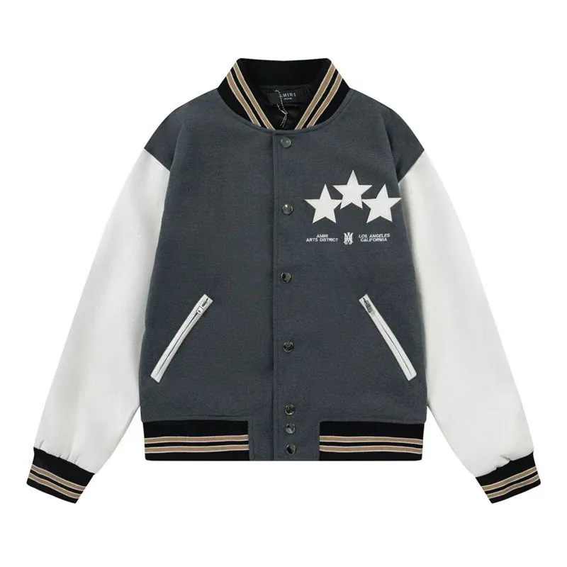 Amiri Brown Eagle Baseball Jacket — QC