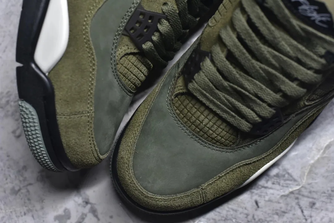 Air Jordan 4 Olive Canvas — Photo 7
