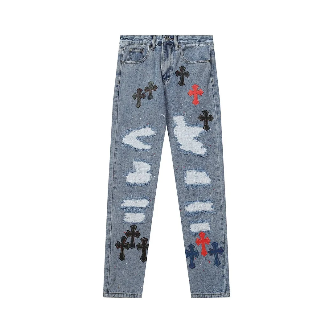 Chrome Hearts Washed Denim Pants — QC
