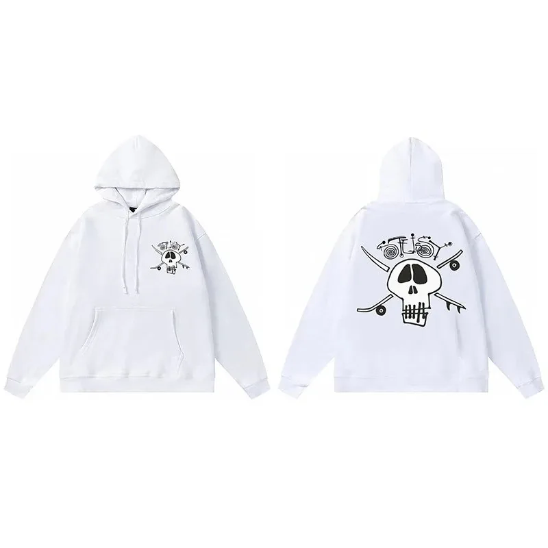 Letter Print Pullover Hoodie — QC