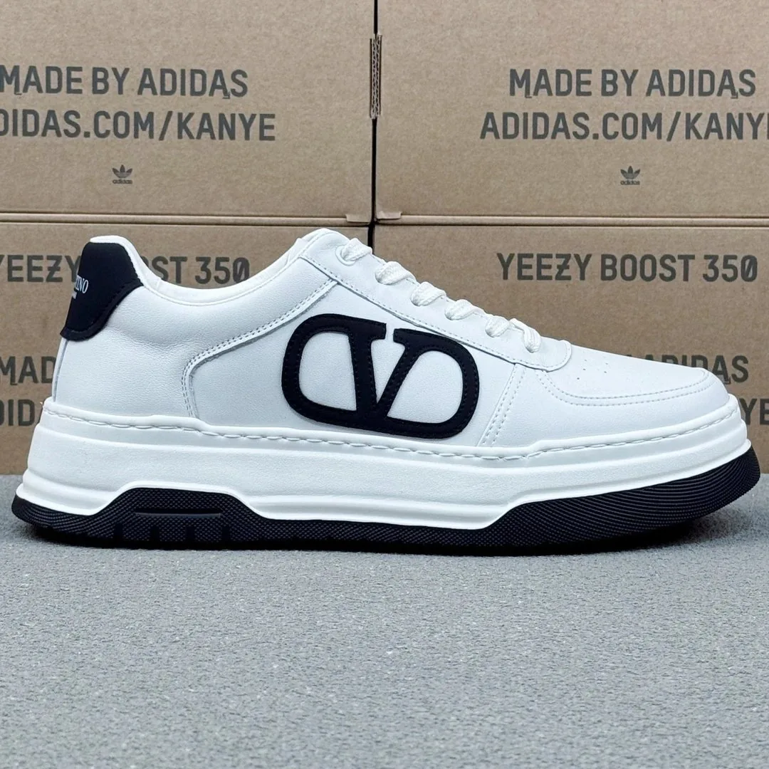 Valentino Rockstud White Platform Sneakers
