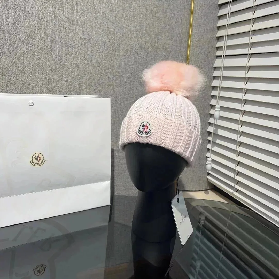 Moncler Logo Patch Pom Pom Beanie — photo 7
