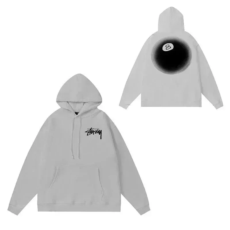 Black Eight Ball Letter Hoodie — Photo 8