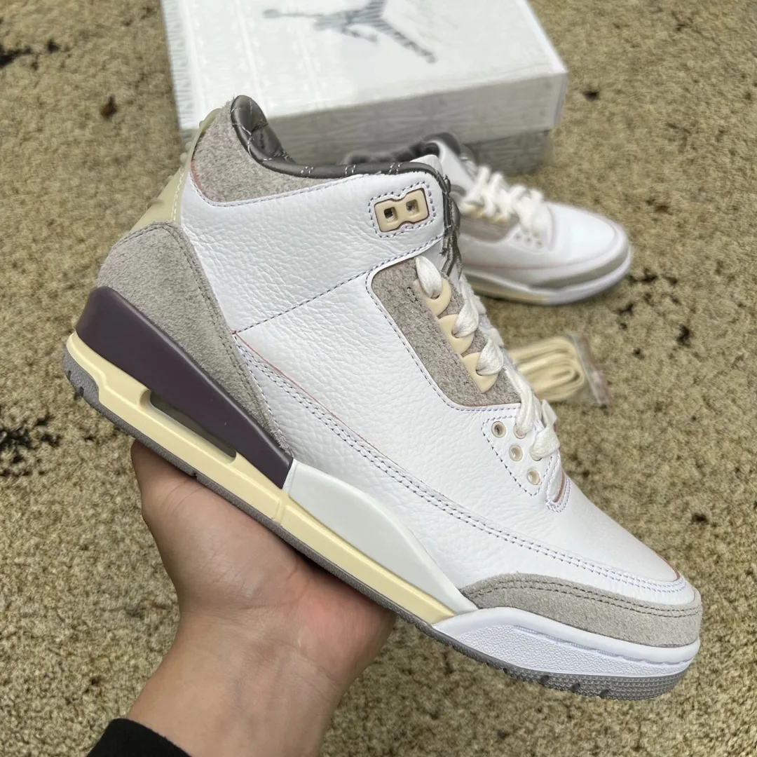 Air Jordan 3 Cream White Grey — Photo 2