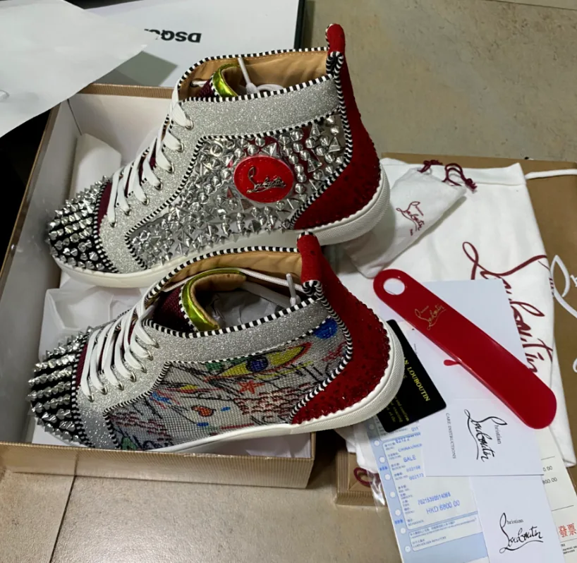 Christian Louboutin Louis High-Top Black High-Tops — Photo 7