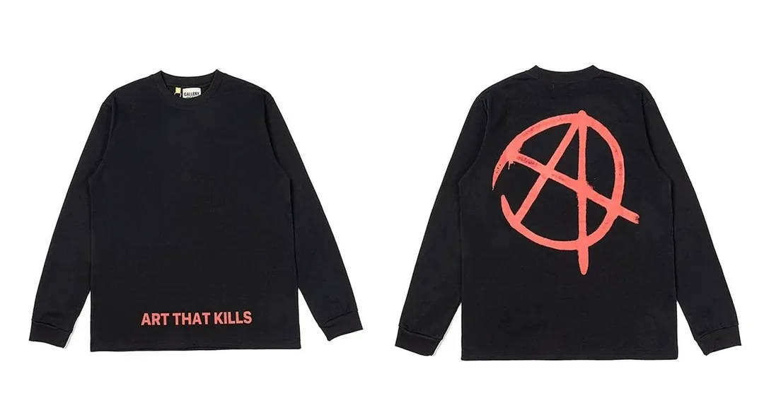 Gallery Dept Splatter Letter Hooded Hoodie — Photo 7
