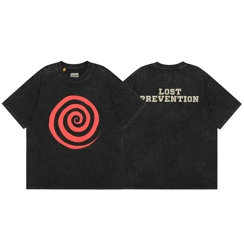 Washed Distressed Graffiti Cartoon T-Shirt — Photo 10