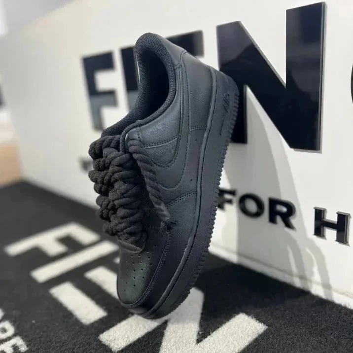 Nike Air Force 1 White Skate Shoes — Photo 13