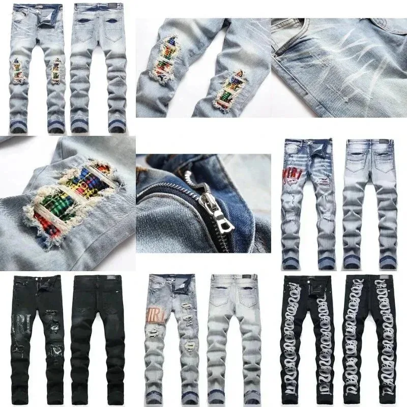 Amiri Embroidered Jeans — Photo 2