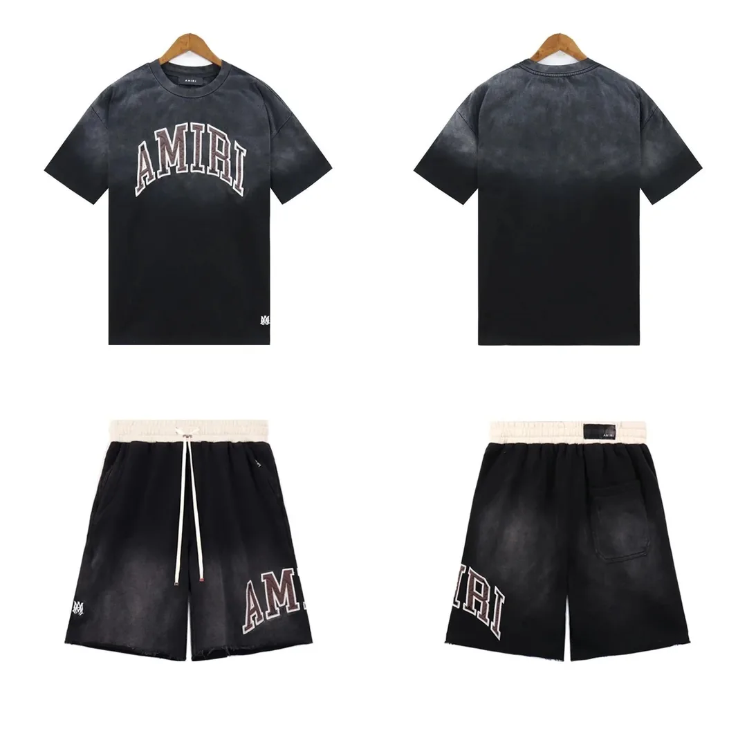 Amiri Letter Patch Tee Shorts Set — QC