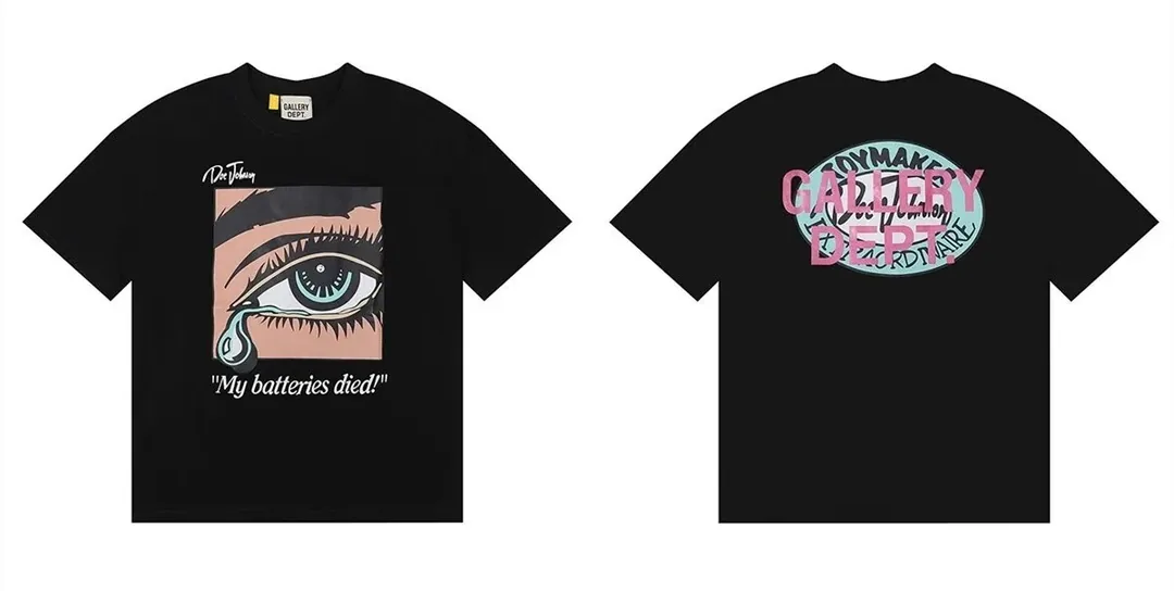 Tie-Dye Graffiti Print T-Shirt — QC