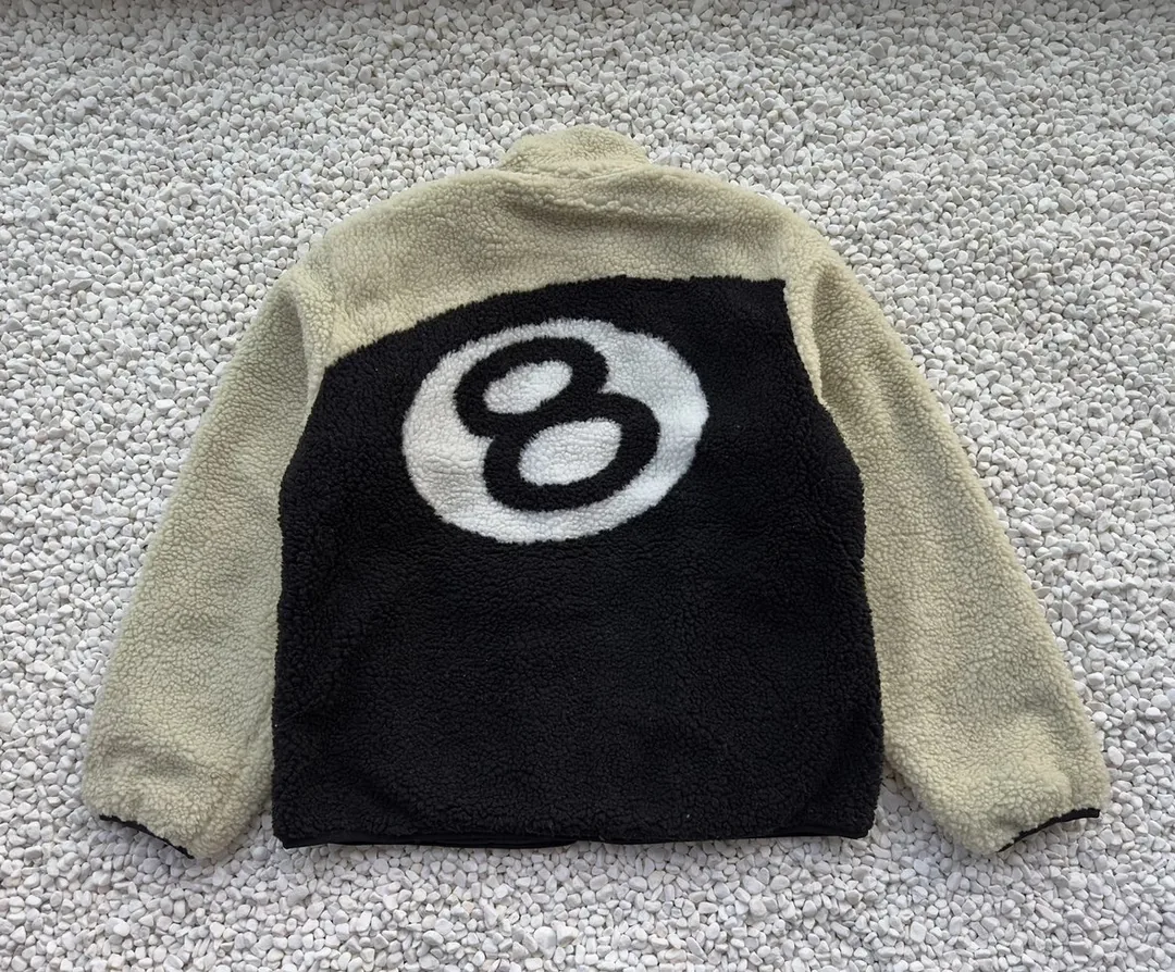 Reversible Eight Ball Shearling Jacket — Photo 13