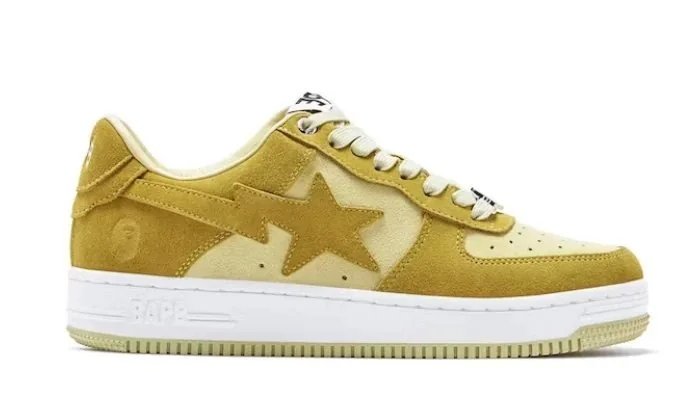 Bape Sta Pink Suede Sneakers — Photo 6