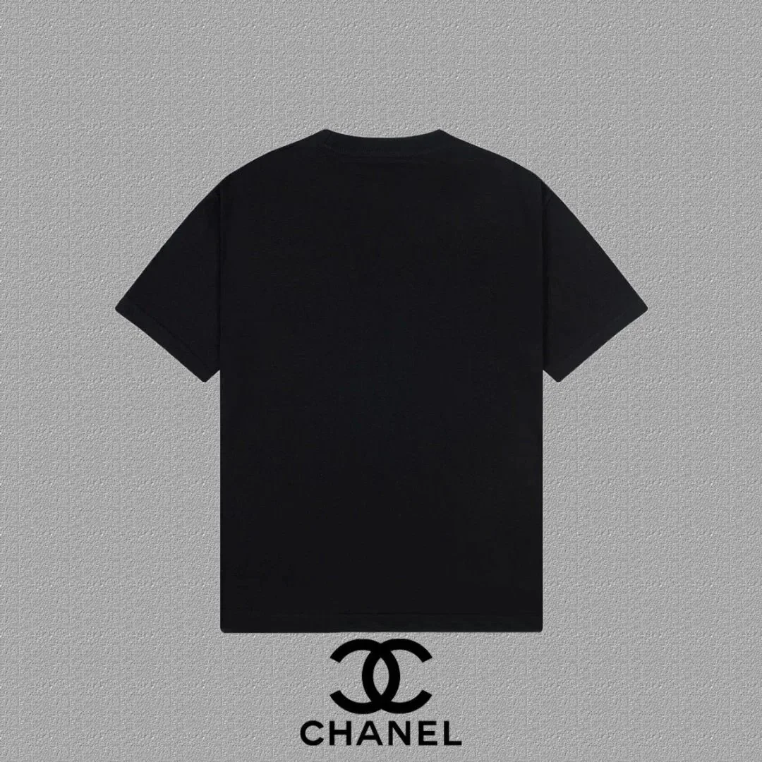 Cotton Crewneck Letter Print T-Shirt — Photo 2