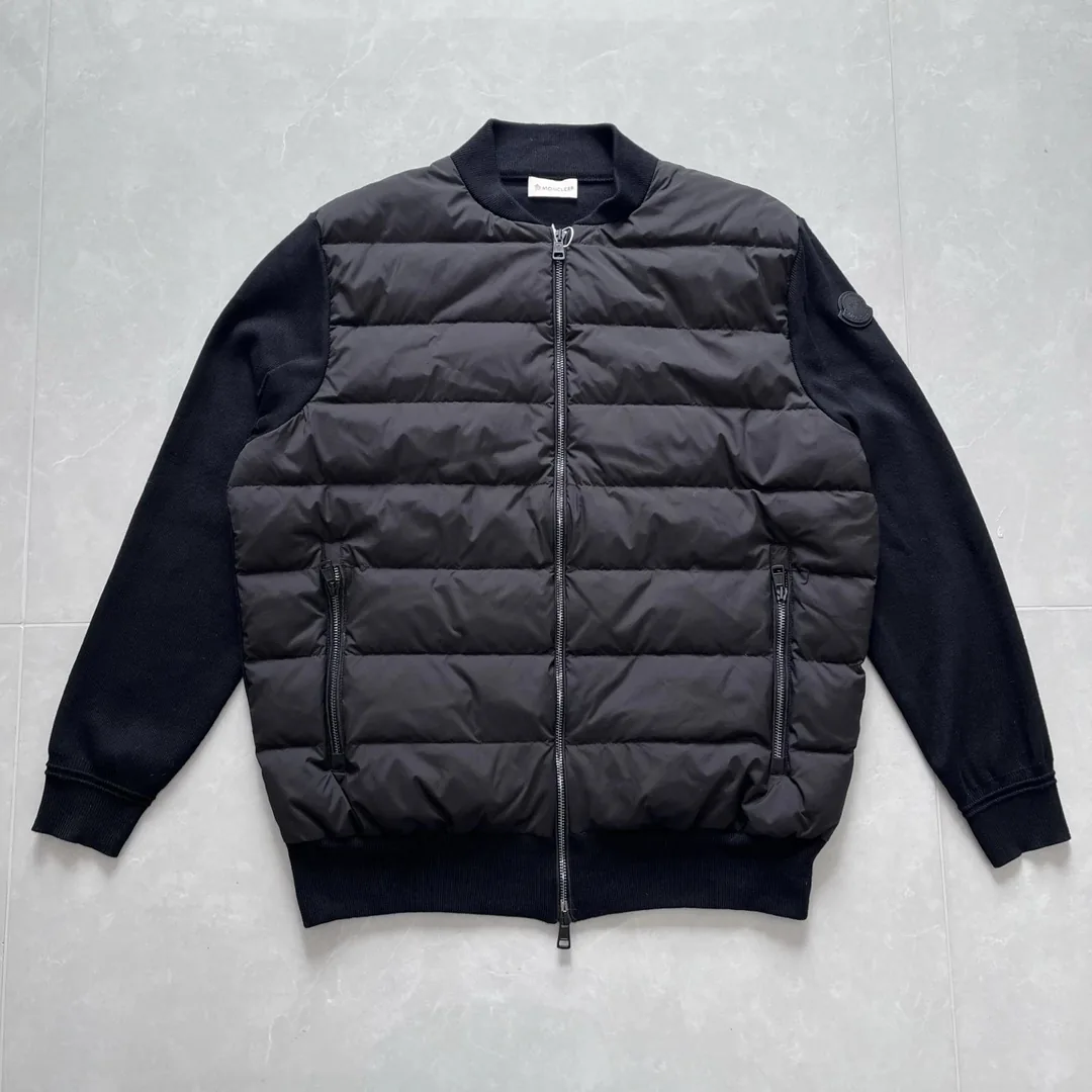 Quilted Zip Knit Cardigan — QC