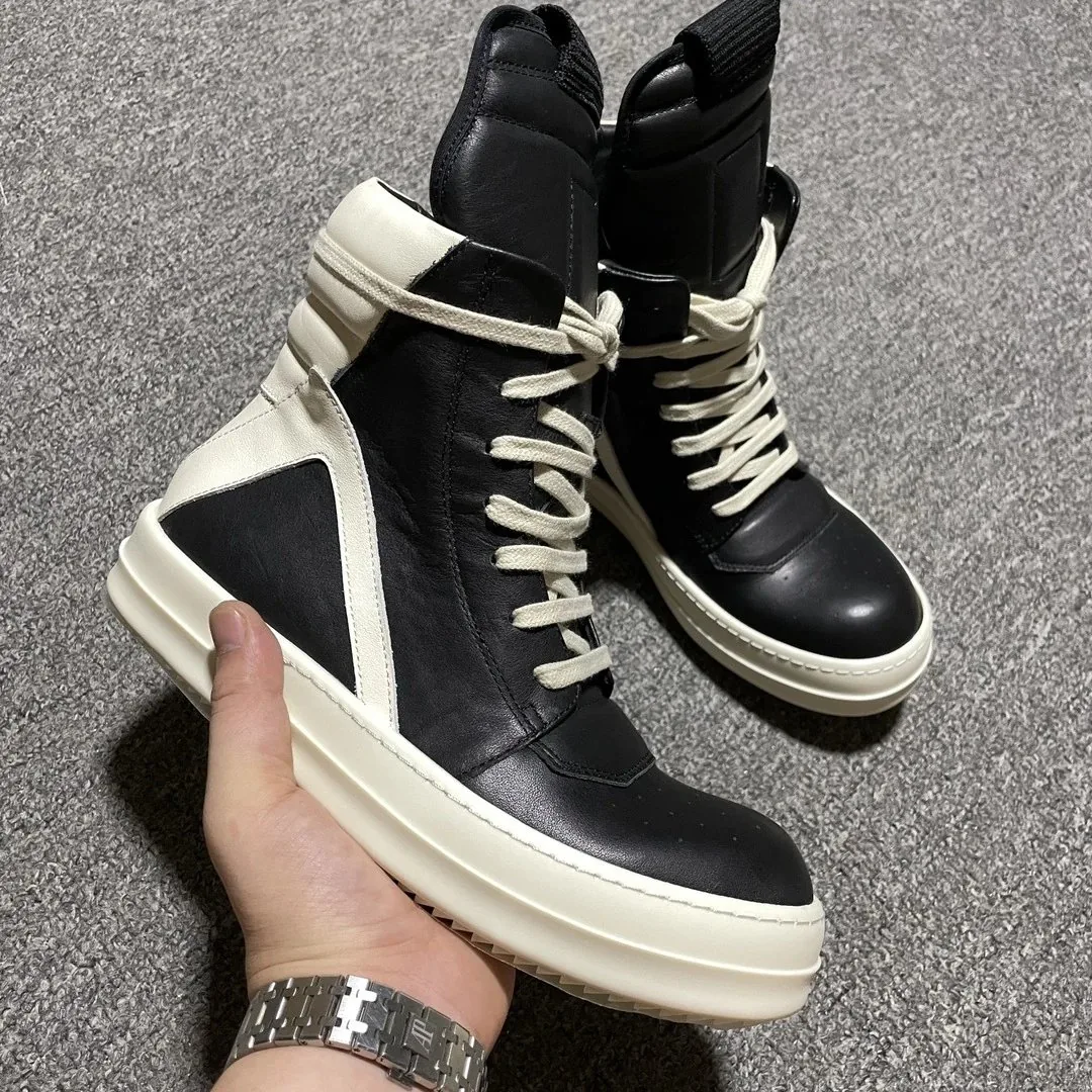 Rick Owens Geobasket Grey Dark Chunky Sneakers — Photo 9