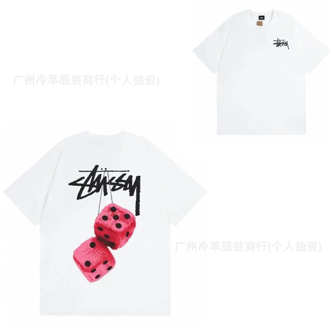 Stussy White Print T-Shirt — QC