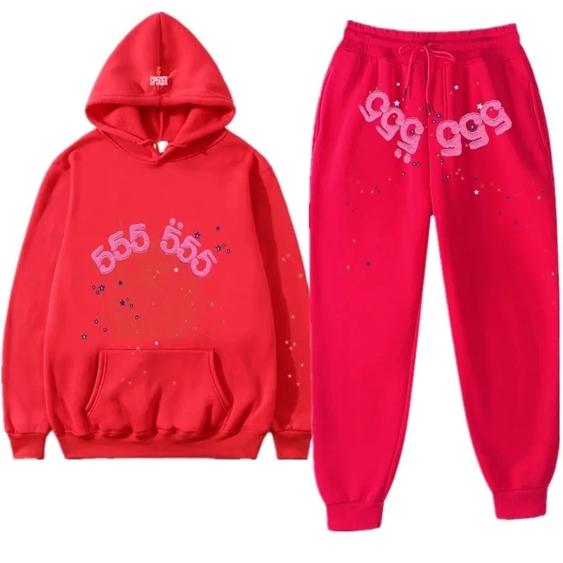 Sp5der Print Hoodie Set — Photo 13