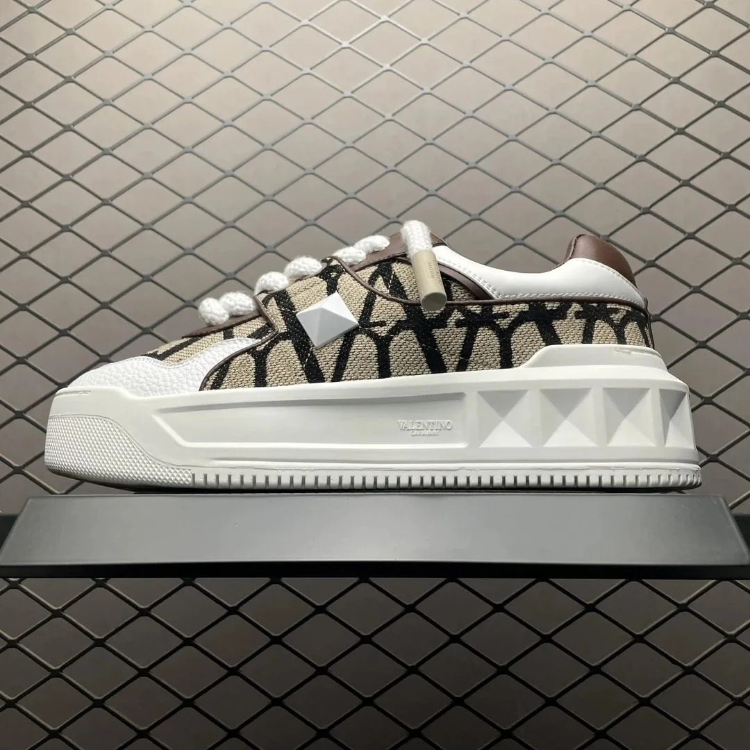 Valentino Black White Stud Sneakers — photo 3