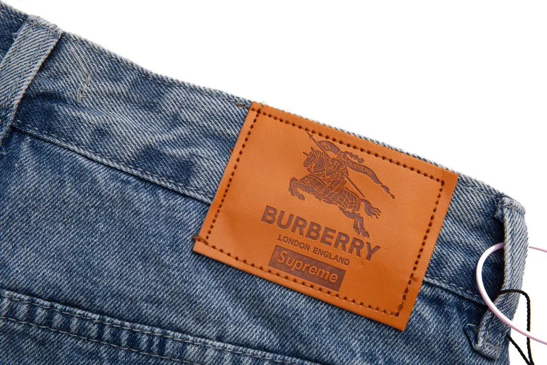 Burberry Embroidered Denim Jeans — Photo 7