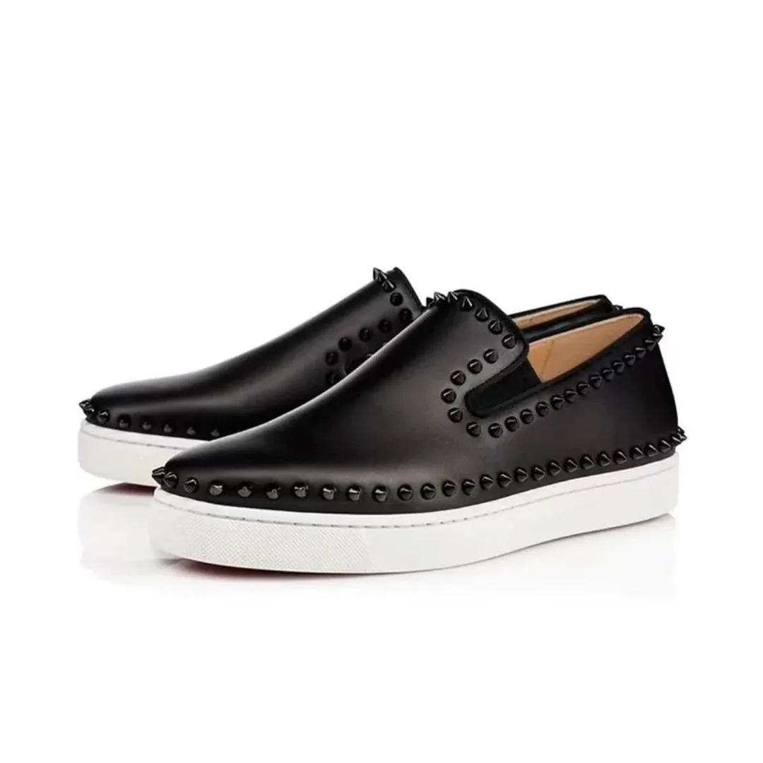 Christian Louboutin White Studded Trainers — Photo 6
