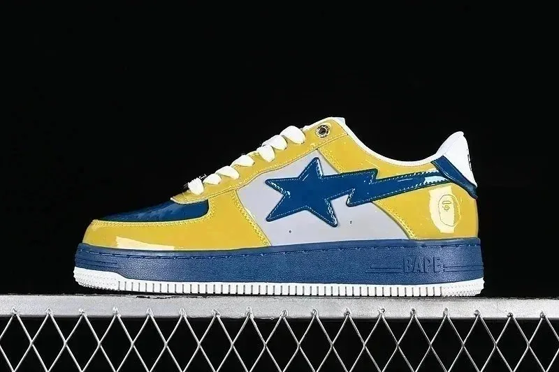 Bape Sta Camo Patent Star Skate Shoes — photo 8