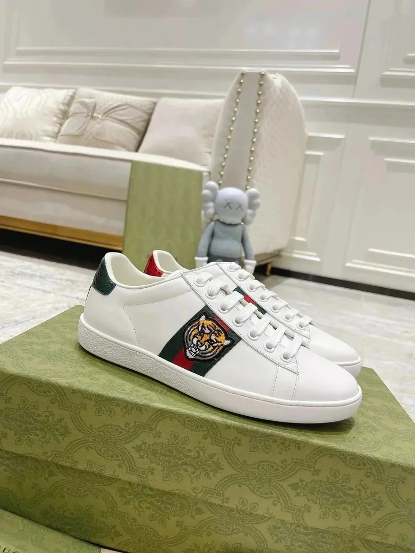 Gucci Ace Louis Vuitton Grey White Sneakers — Photo 4