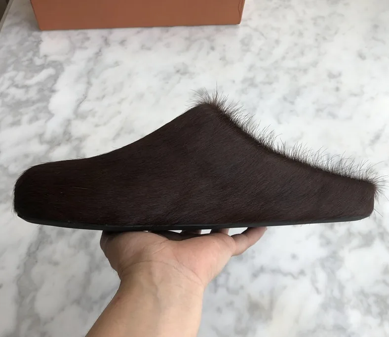 Marni Calfskin Fussbett Sabot Mule — QC