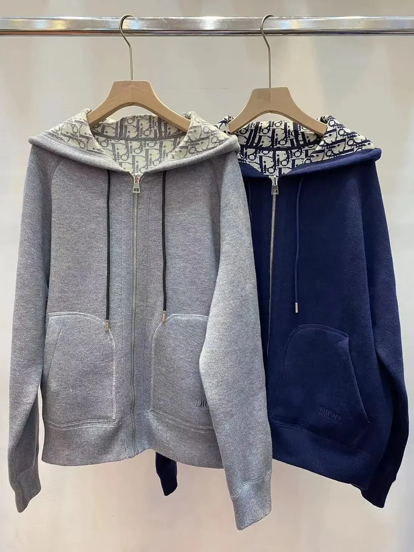 Reversible Hooded Zip Cardigan