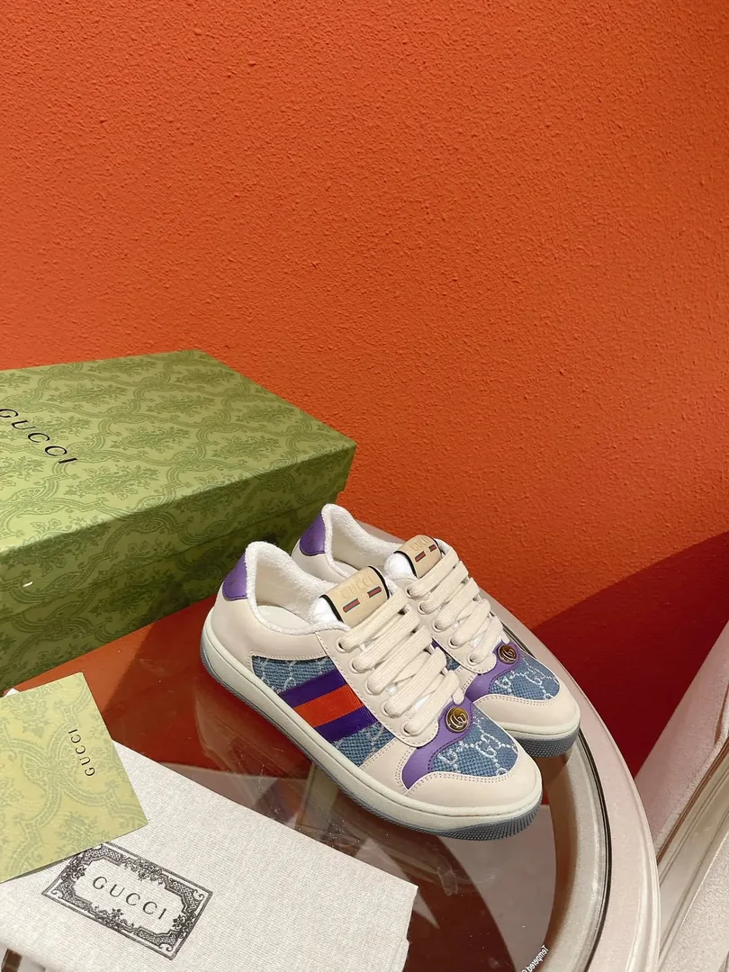 Gucci Screener Beige Low-Top Sneakers — photo 4