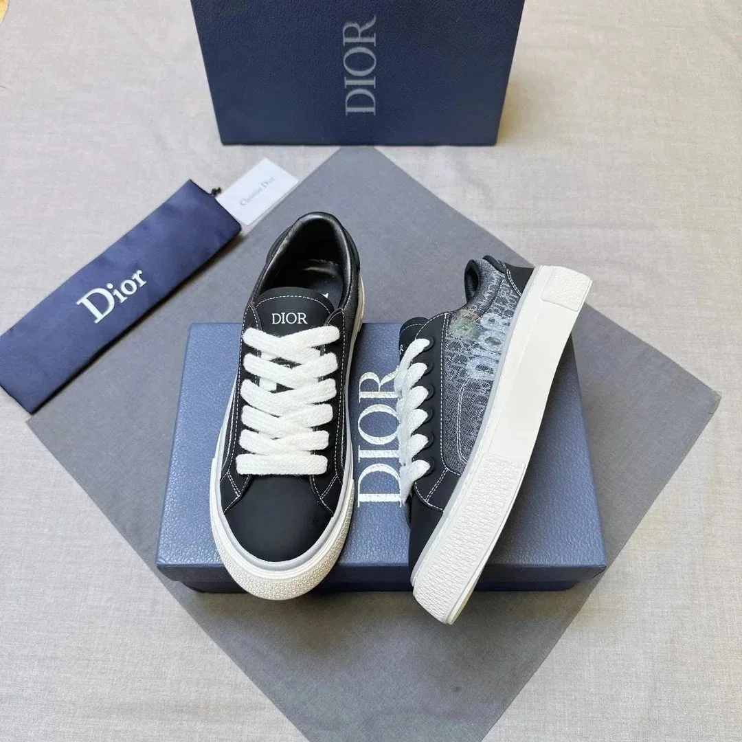 Dior B23 Navy Low-Top Trainers — photo 4