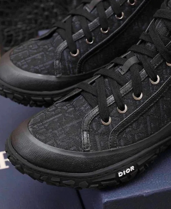 Dior Brown B-28 High-Top Sneakers — photo 10