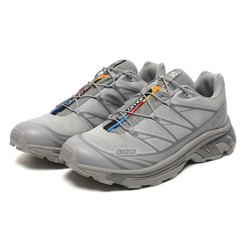 Salomon XT-6 Grey Lightweight Hiking Shoes — Photo 8