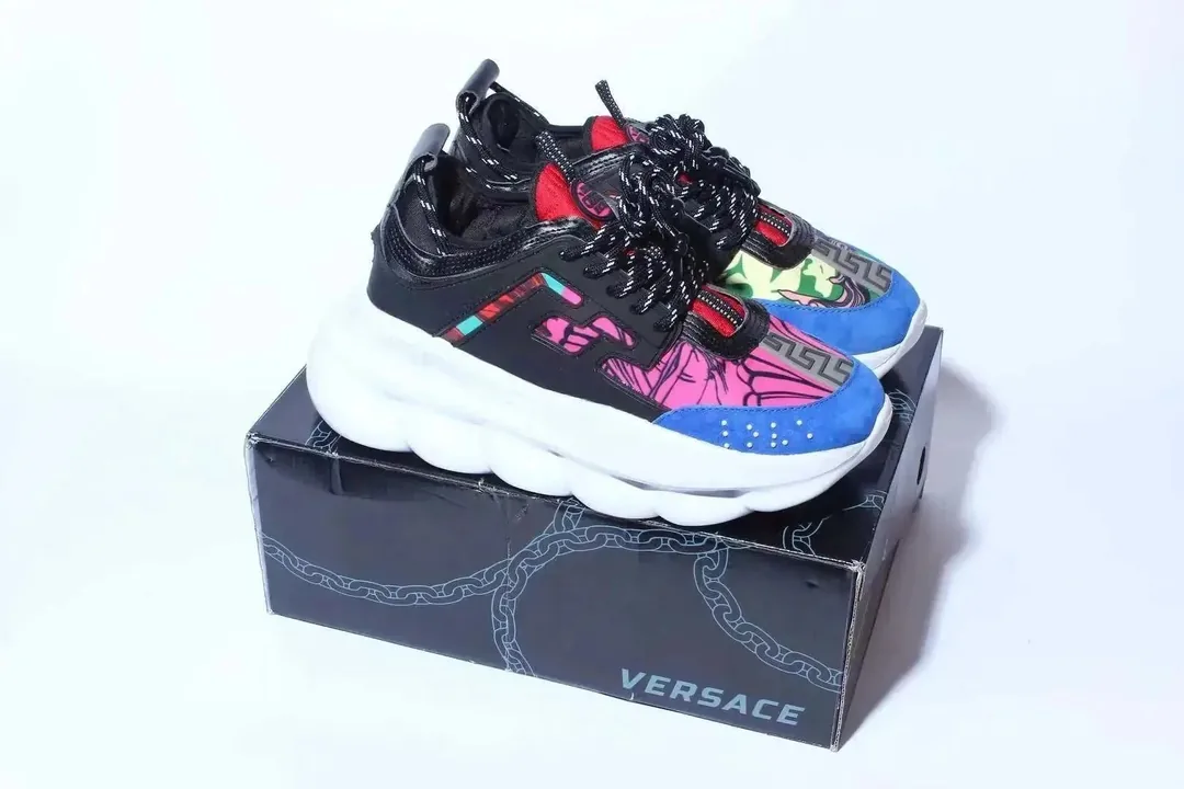 Versace Chain Reaction Black Trainers — Photo 2