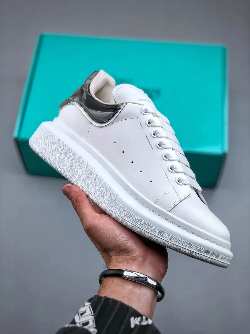 Alexander McQueen Oversized Sneaker White Athletic Sneakers