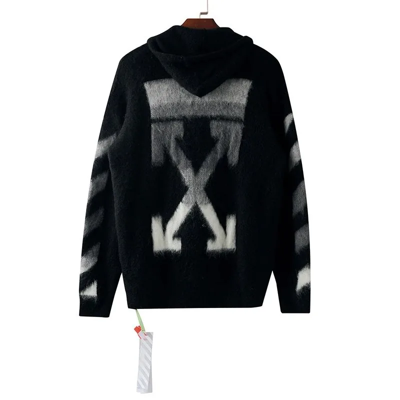Gradient Arrow Mohair Knit Sweater — QC