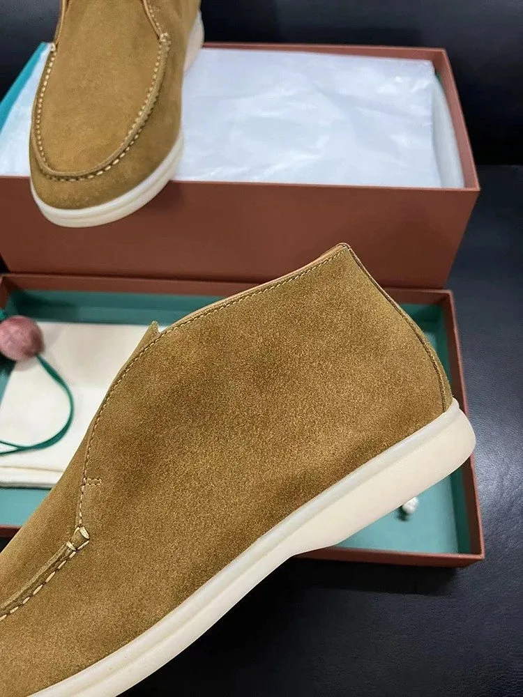Loro Piana Open Walk Leather Sneakers — QC
