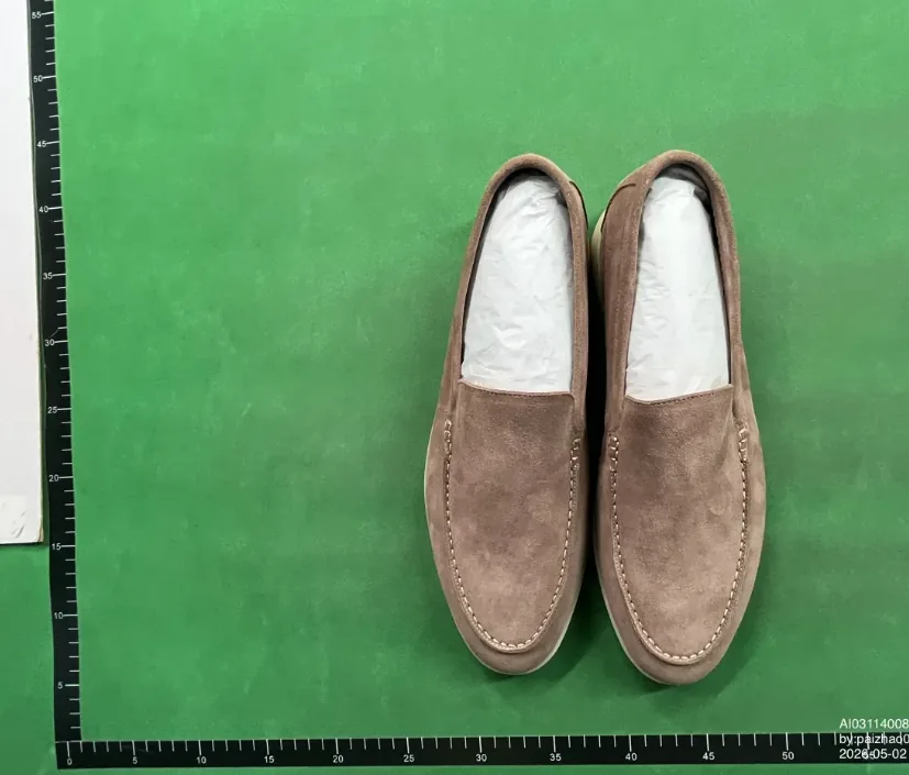 Loro Piana Summer Walk Brown Loafers — Photo 14