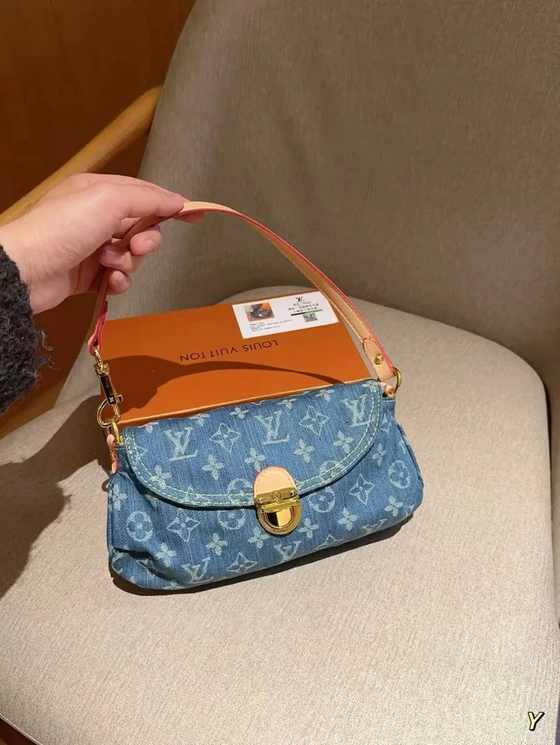Louis Vuitton Denim Mini Pleaty Bag