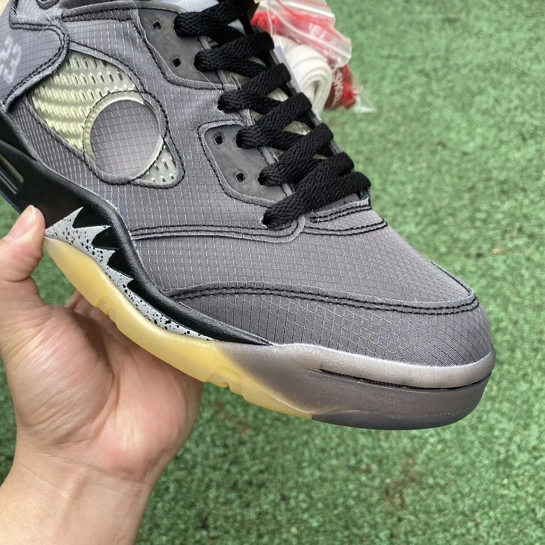 Air Jordan 5 Off-White Grey — photo 9