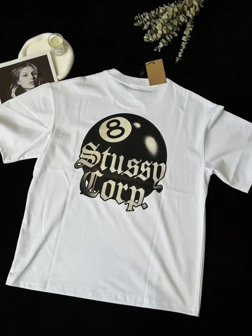 Black Eight Ball Letter Print T-Shirt — photo 2